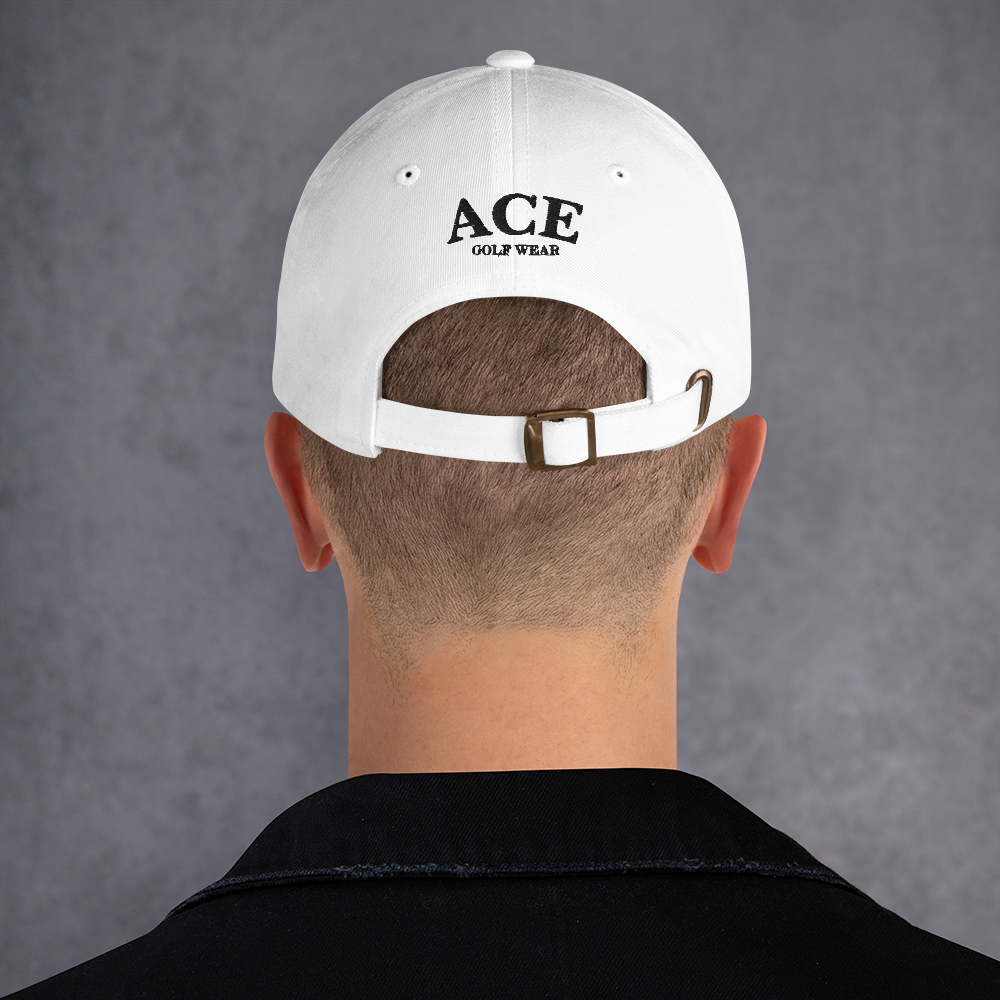 Ace Classic Dad Hat White/Black