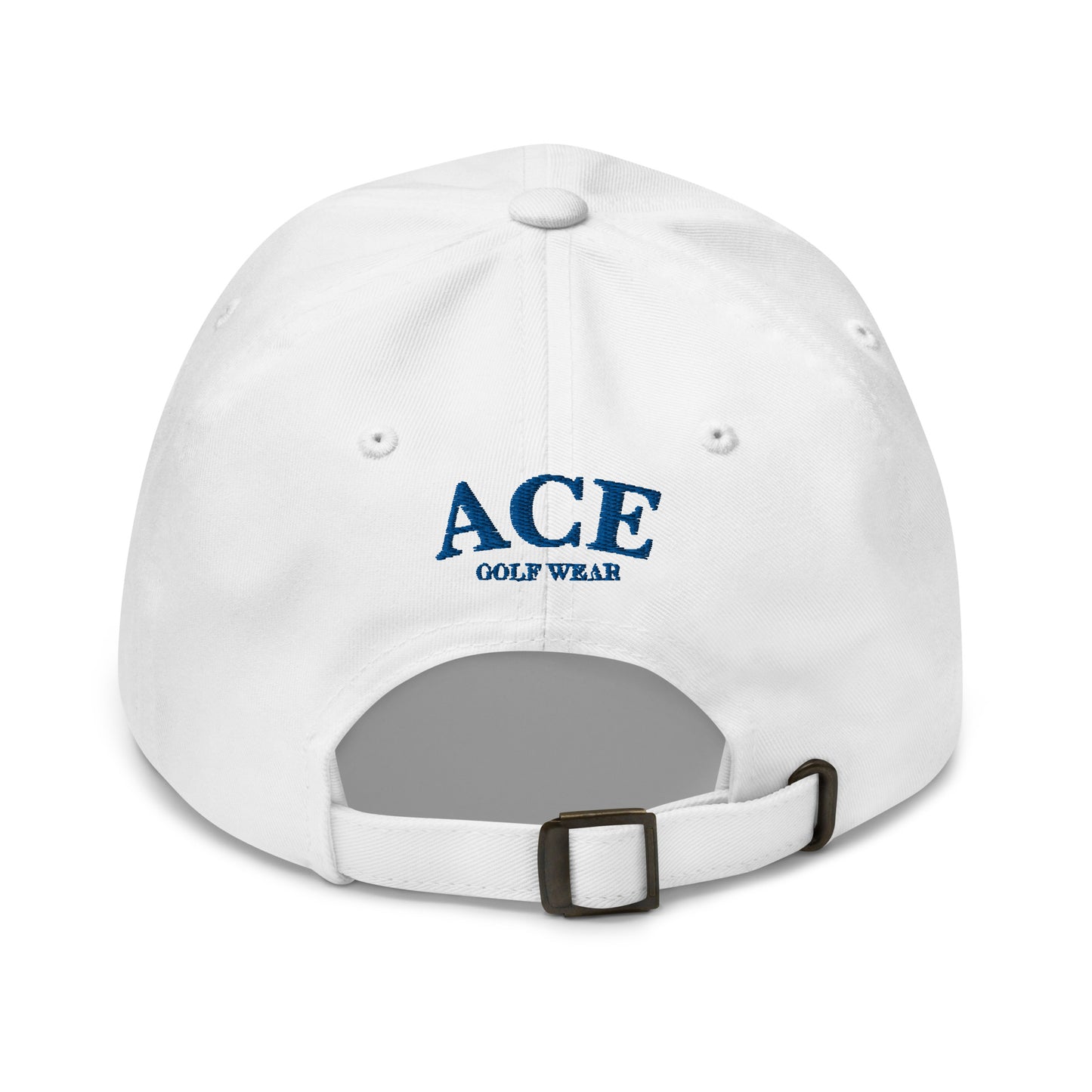 Ace Classic Dad Hat White/Royal Blue
