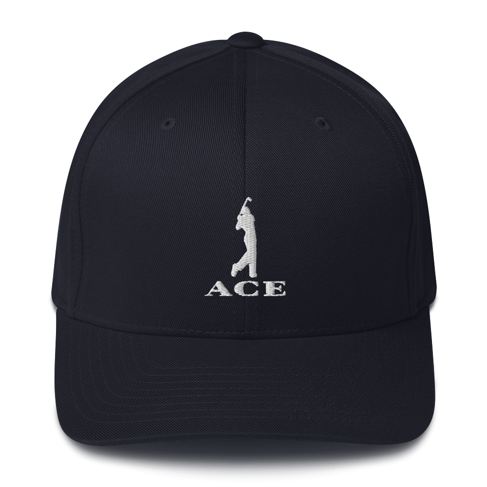 Ace Logo FlexFit Hat Navy/White
