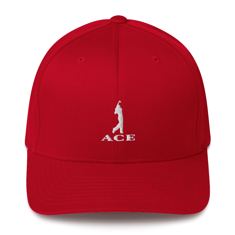 Ace Logo FlexFit Hat Red/White