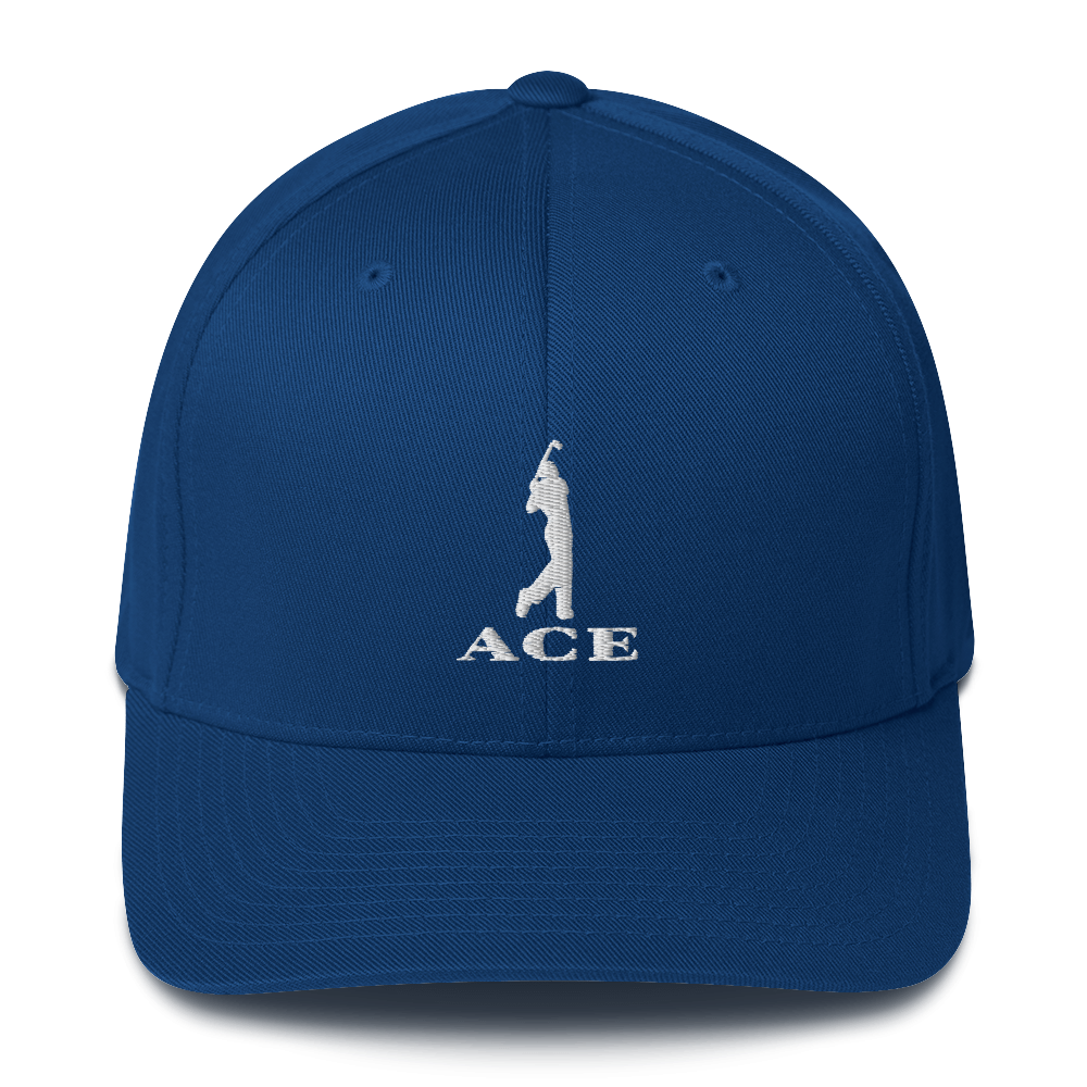 Ace Logo FlexFit Hat Navy/White