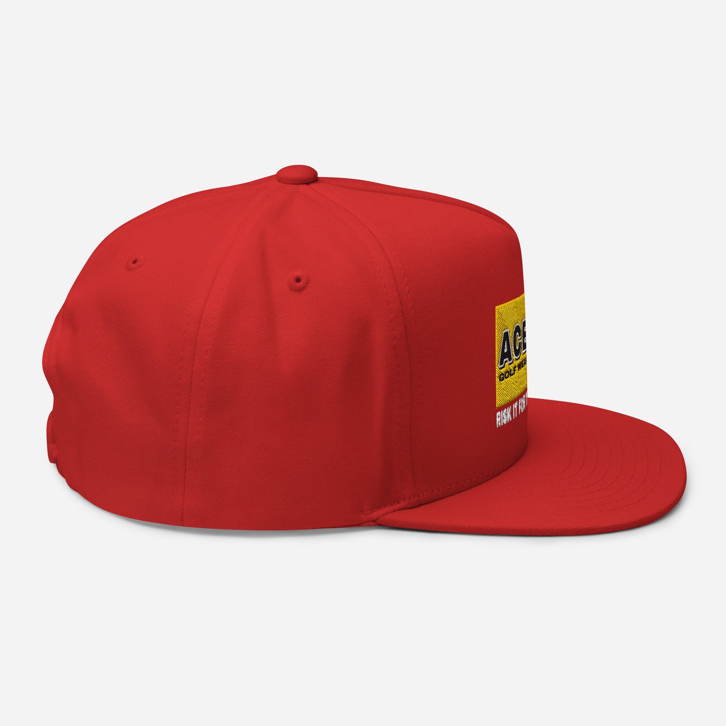 Risk It Flat Bill Hat/Red