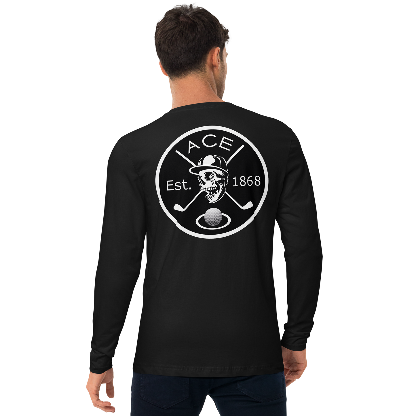 Skull & Sticks Long Sleeve Shirt/Black