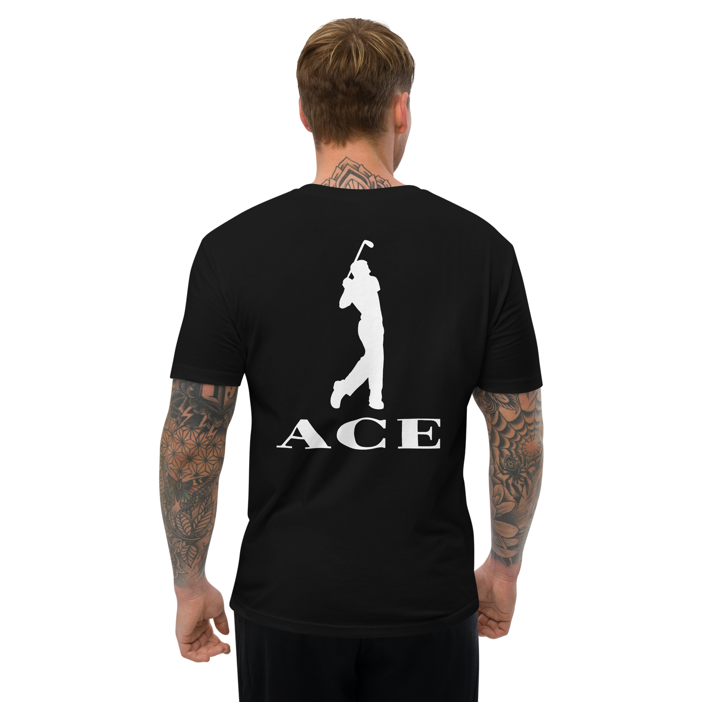 Ace Logo Front & Back T-shirt/Black
