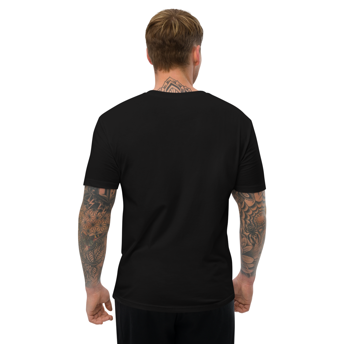 Ace Logo Front Print T-shirt/Black
