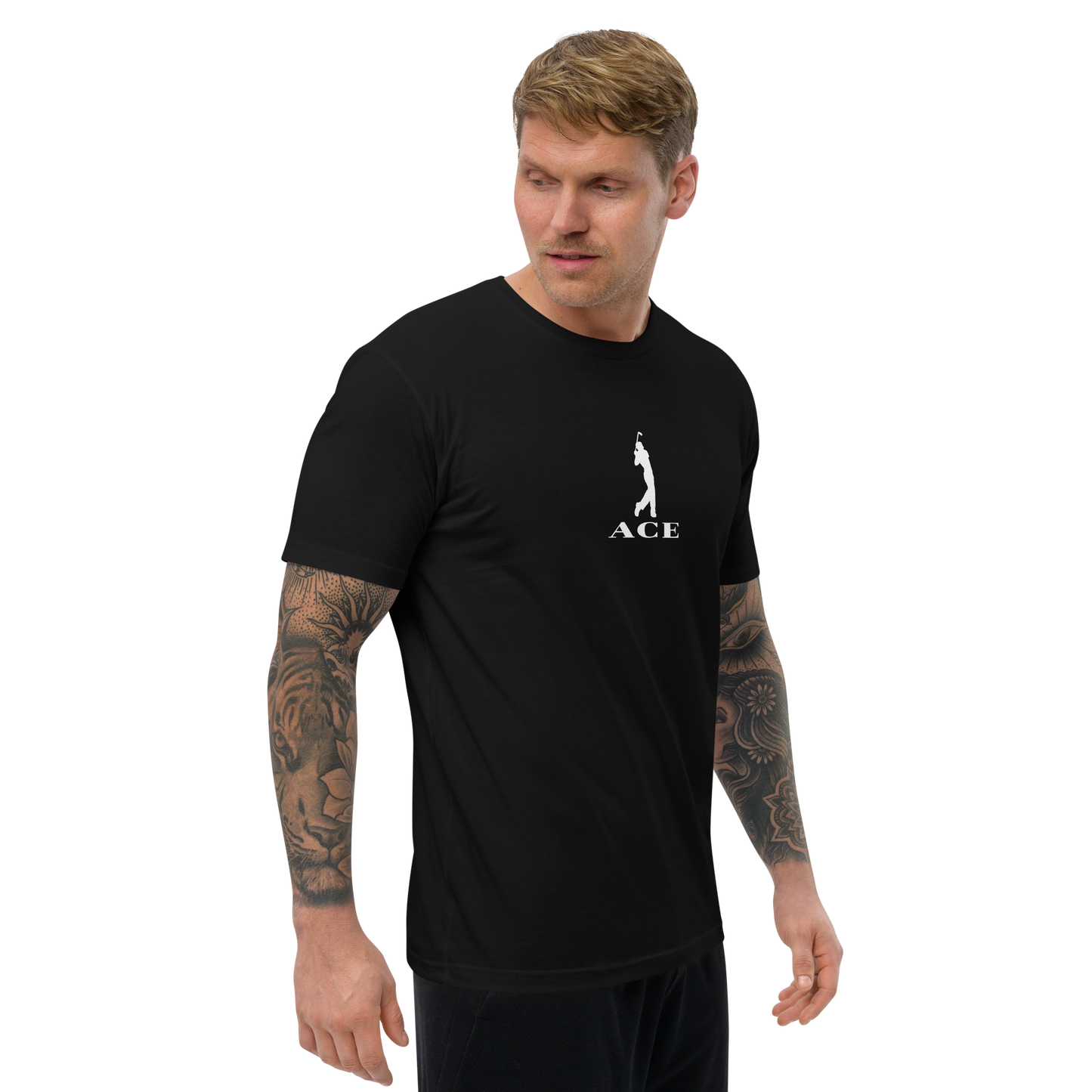 Ace Logo Front & Back T-shirt/Black