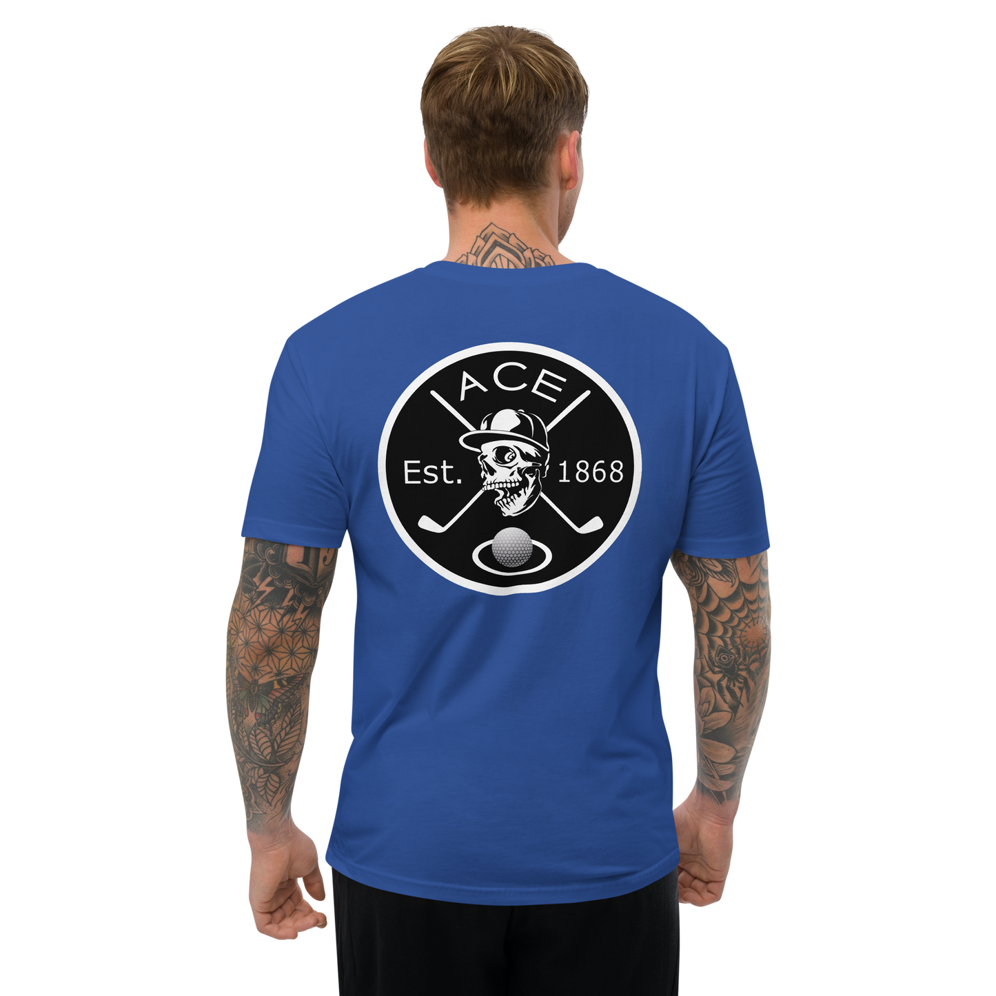 Skull & Sticks T-shirt/Royal Blue