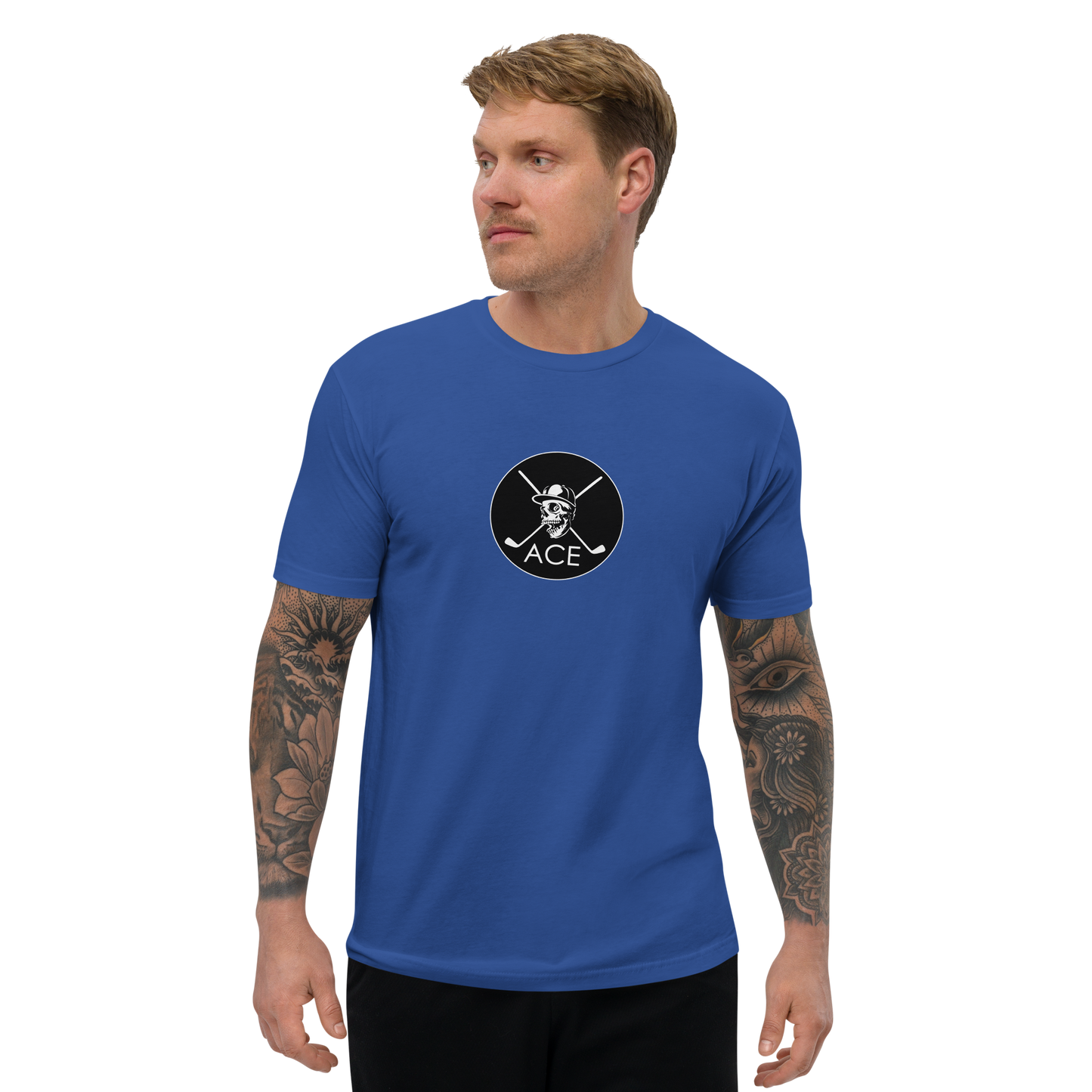 Skull & Sticks T-shirt/Royal Blue