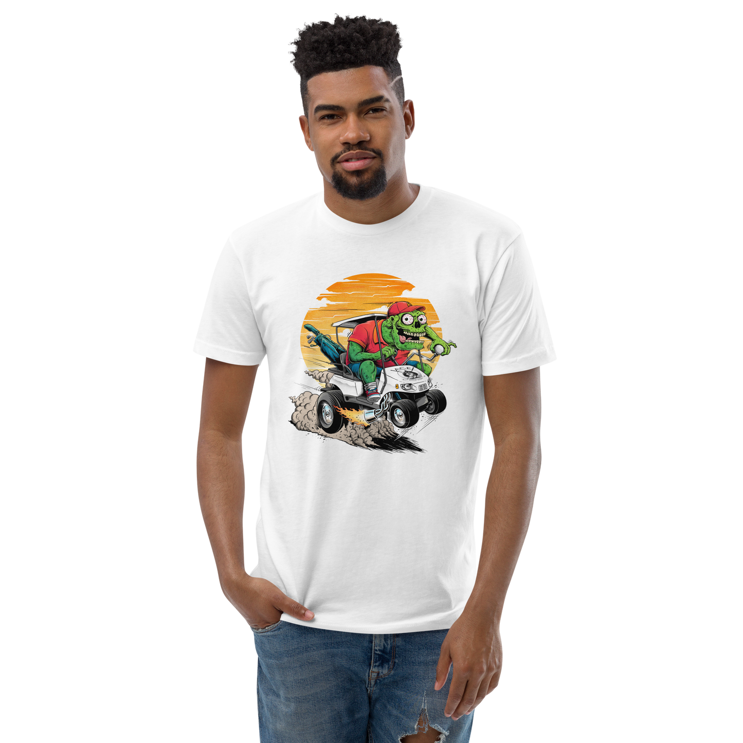 Rat Fink Golfer T-shirt/White