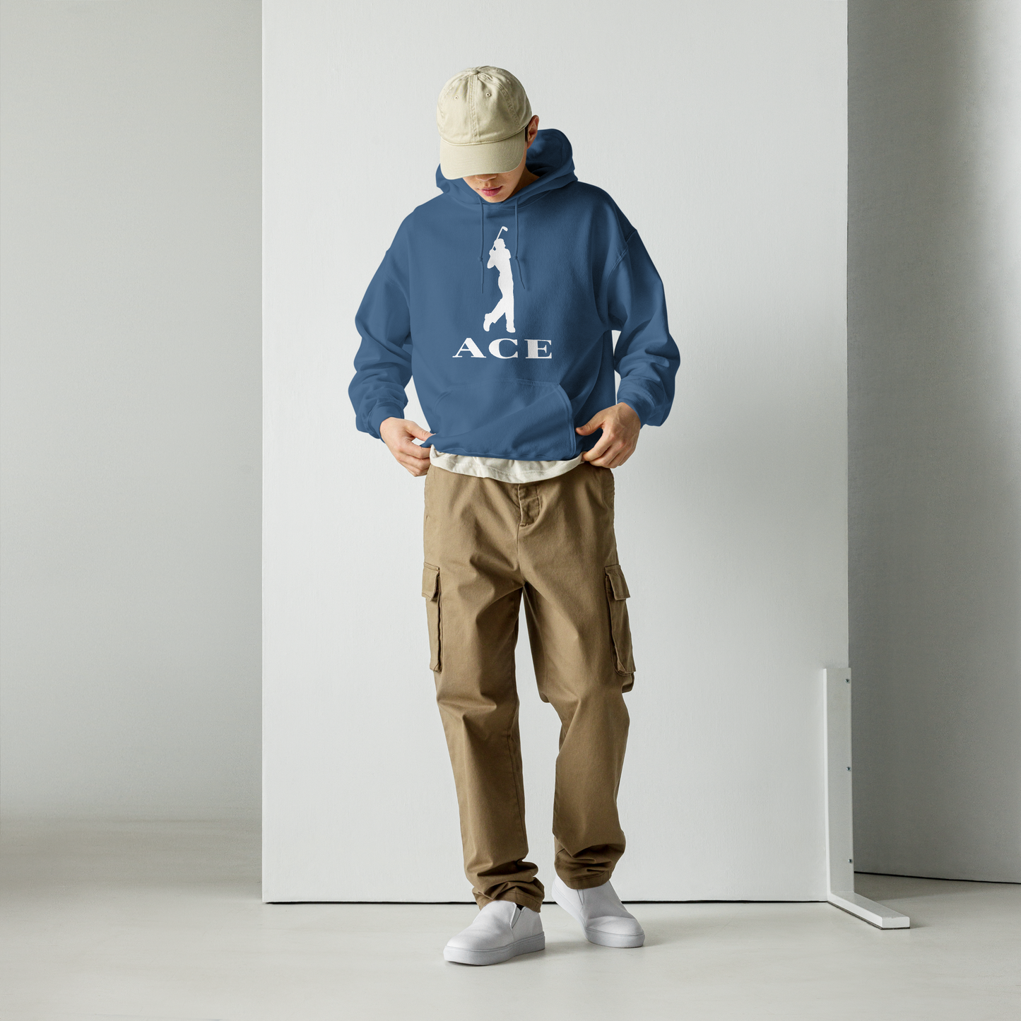 Ace Logo Hoodie/Indigo