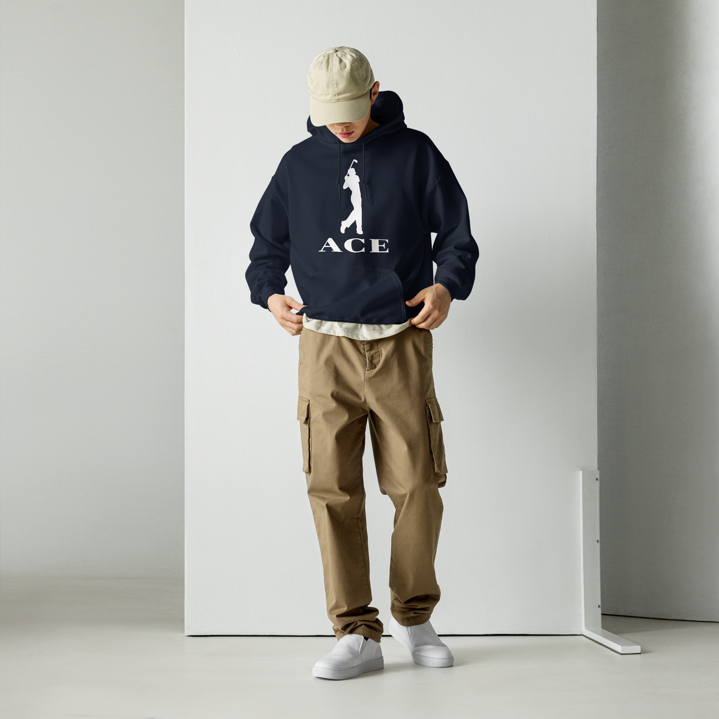 Ace Logo Hoodie/Navy