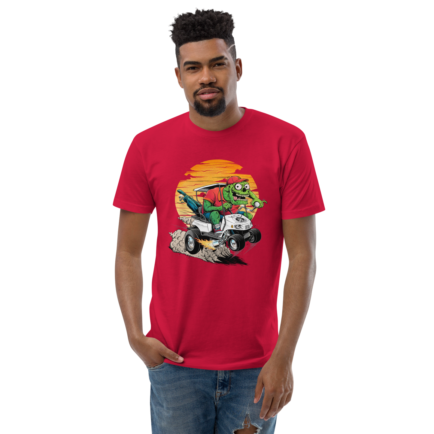 Rat Fink Golfer T-shirt/Red