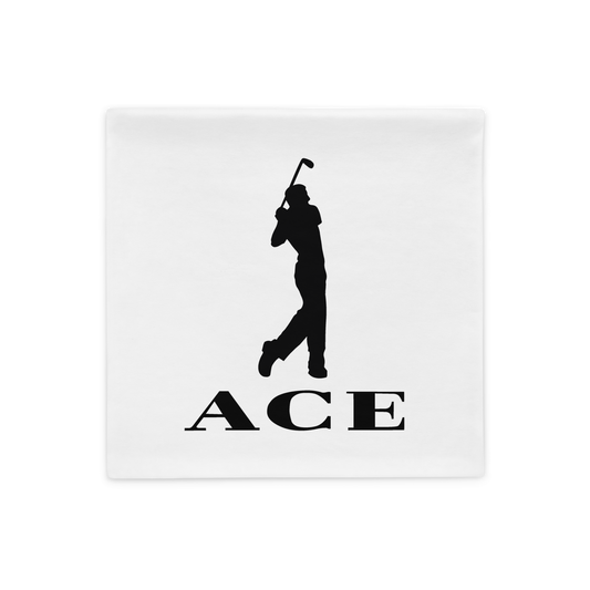 Ace Logo Pillow Case/White