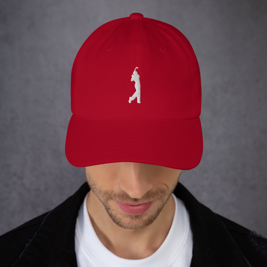 Ace Classic Dad Hat Red/White